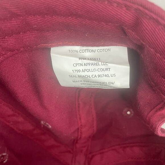Boy Bye burgundy baseball cap cotton adjustable EUC - Picture 4 of 5